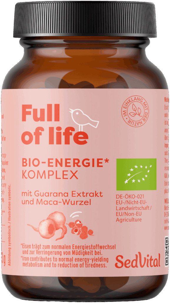 SedVital - Full of life: Bio-Energie Komplex mit Guarana Extrakt und Maca-Wurzel