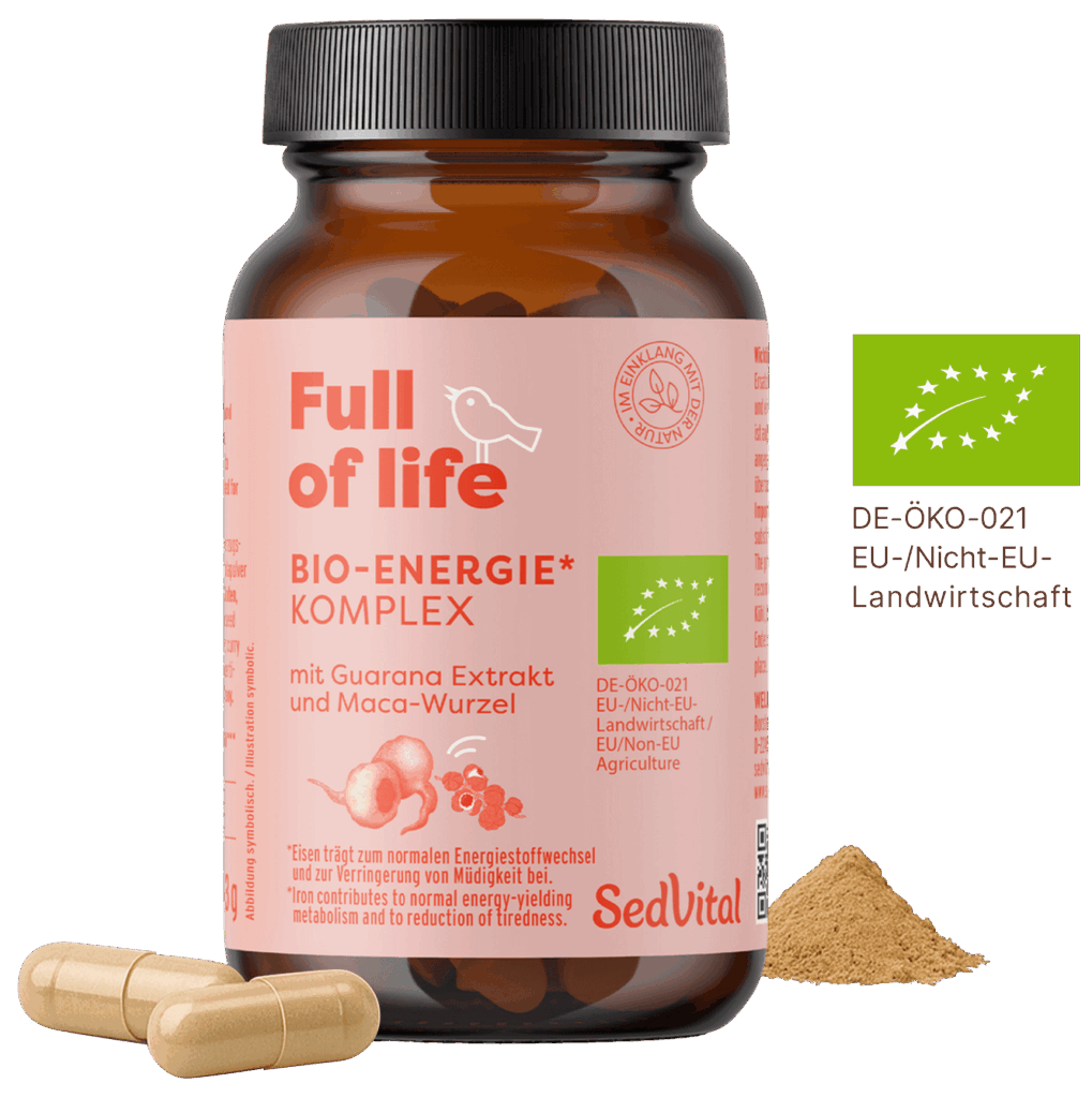 SedVital - Full of life: Bio-Energie Komplex mit Guarana Extrakt und Maca-Wurzel